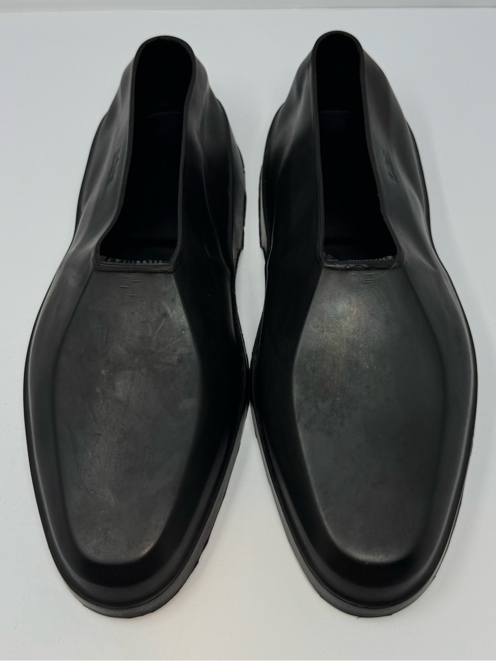 totes Men's Black Natural Rubber Slip-On Loafers Made in USA Size Large